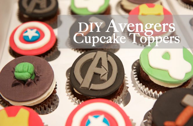 DIY Avengers Birthday Cupcake Toppers