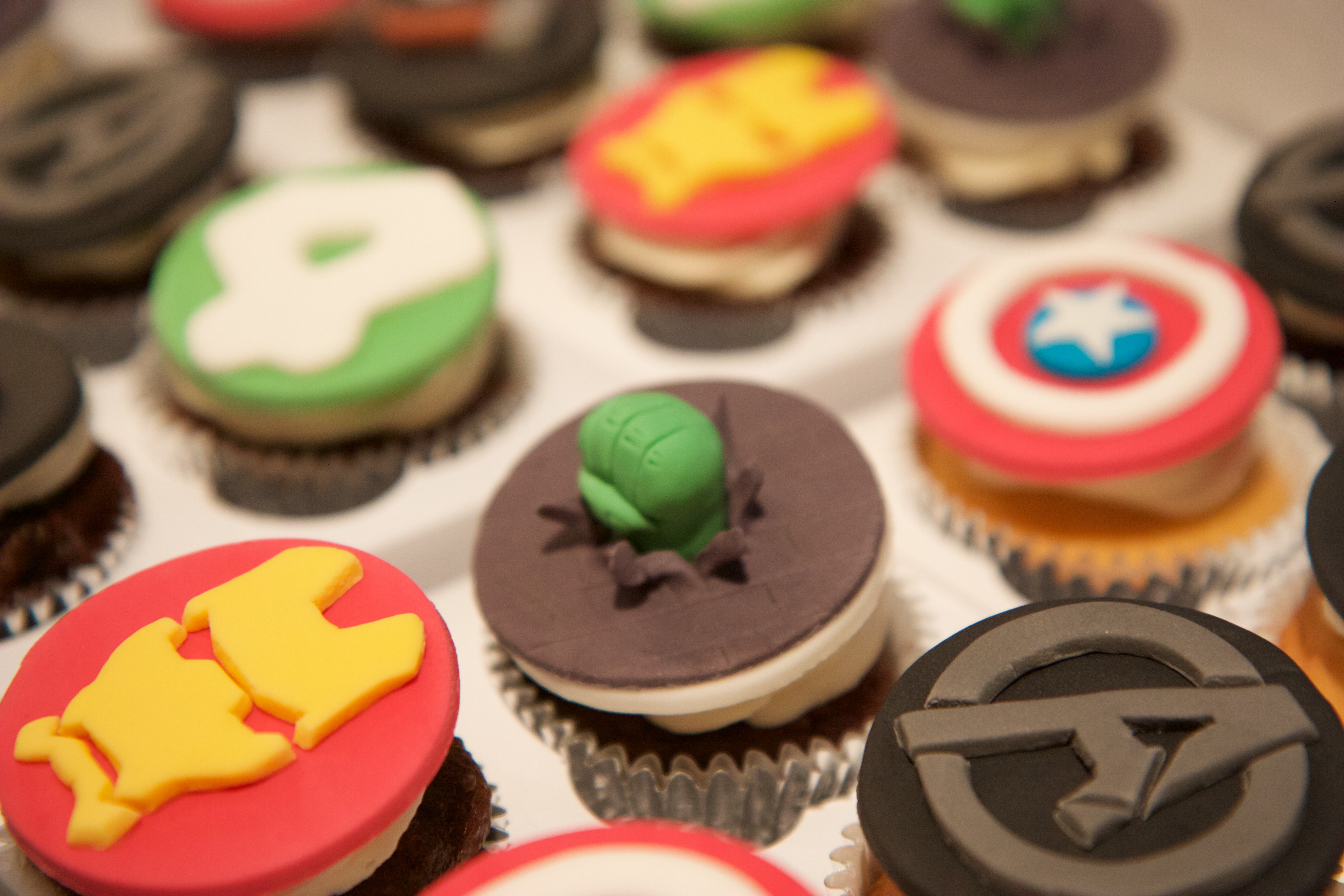 Avengers Birthday Cupcake Toppers MonkeySmiles